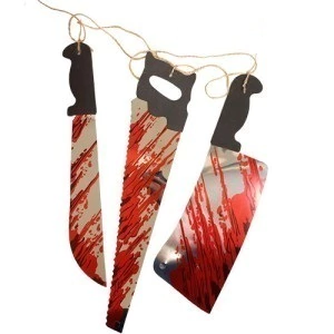 Guirnalda cuchillas sangrientas