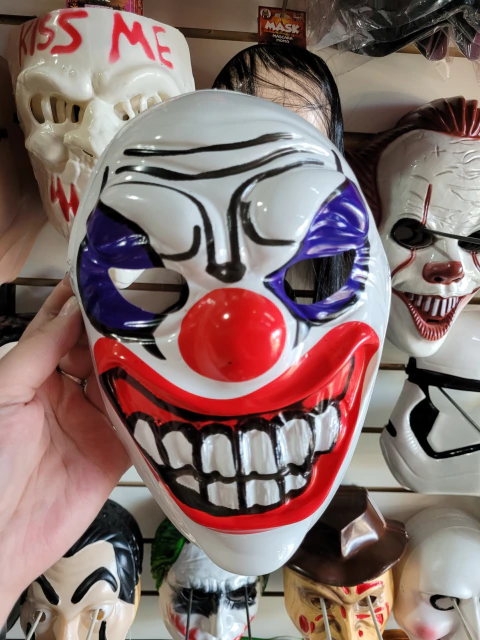 Careta plástica eco "clown"