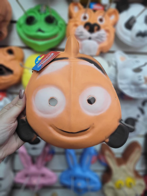 Máscara goma eva pez