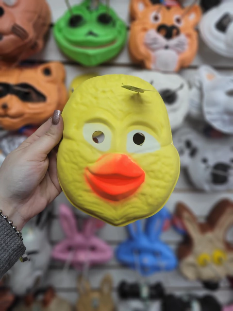 Máscara goma eva pollito