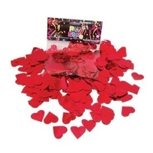 Confetti corazones metalizados x 50gr