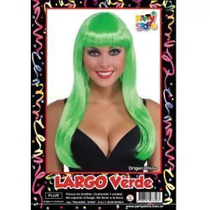 Peluca Largo Verde