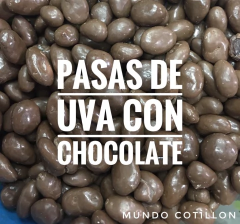 Pasas de uva bañadas en chocolate x 100g