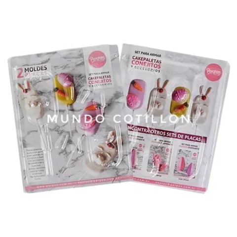 Molde Parpen Cakepaletas Conejitos y accesorios