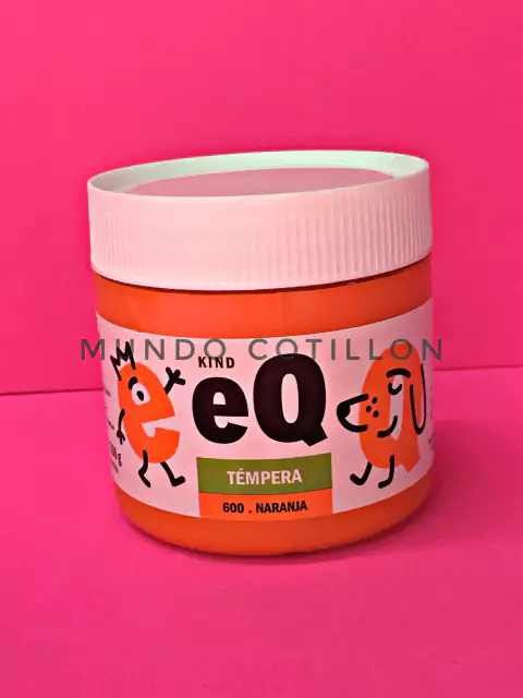 Témpera EQ kind x 250g color naranja