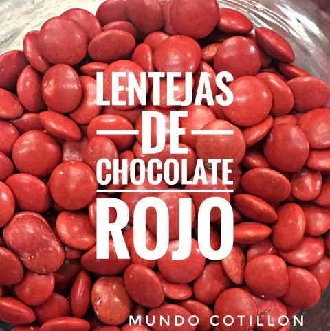 Lentejas de Chocolate Rojo x100g