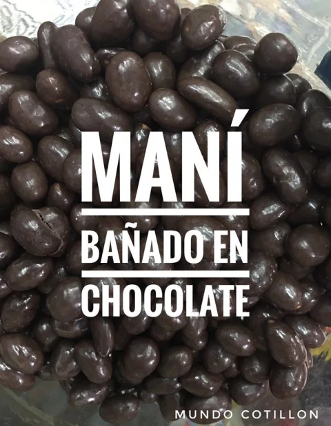 Maní bañado en chocolate x 100g
