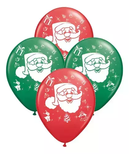 Globo látex "Navidad" x 10