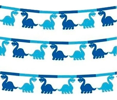 Guirnalda Dinosaurios celestes y azules