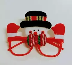 Lentes navideños muñeco de nieve