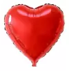 Globo metalizado corazón 18" rojo