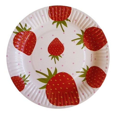 Plato Frutilla x 6