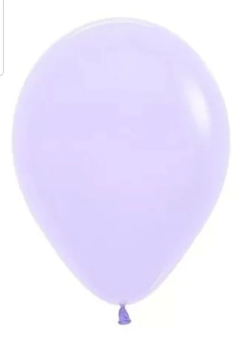 Globo látex 12" lila pastel x 10