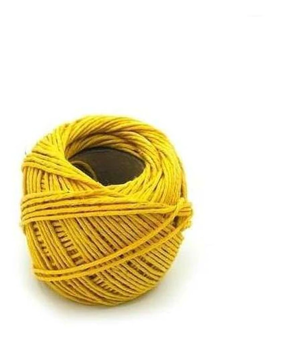 Hilo de algodón amarillo