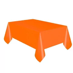 Mantel rectángular plástico color naranja 1,20 x 1,80 mts