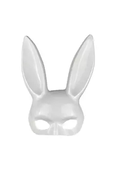 Careta rígida coneja sexy color blanco