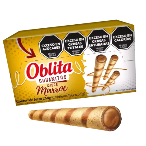 Cubanitos Oblita sabor marroc caja x 48u