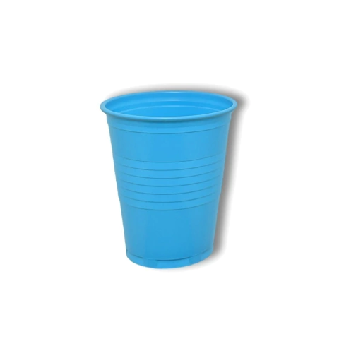 Vaso descartable celeste 180 cc (x10 unidades)