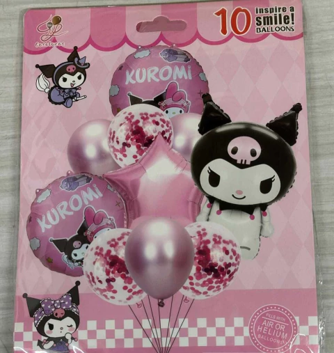 Set globos 10 pcs "Kuromi"