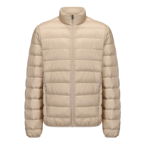 Campera Ultraliviana de Pluma Hombre Beige - comprar online