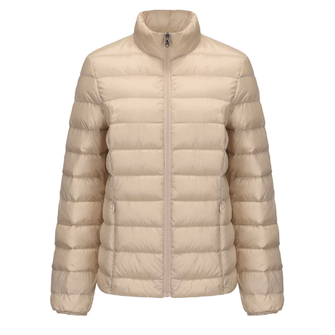 Campera Ultraliviana de Pluma Mujer Beige - comprar online
