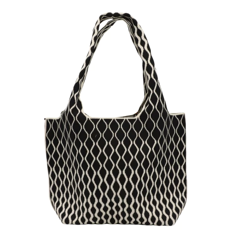 Tote Bag Negra y Natural - comprar online