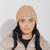 Asi luce el Gorro de Lana 100% Cashmere Beige