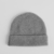 Gorro de Lana 100% Cashmere gris Canelón Fino