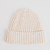 Gorro de Lana 100% Cashmere Natural Canelón Ancho