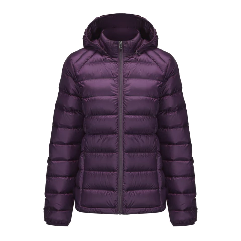 Campera Clásica de Pluma Mujer Morado - comprar online