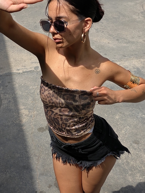 TOP ANIMAL PRINT