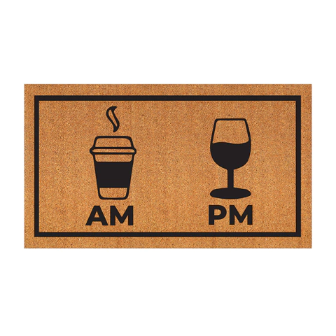 Capacho: Am Pm - Tapete em fibra natural de coco