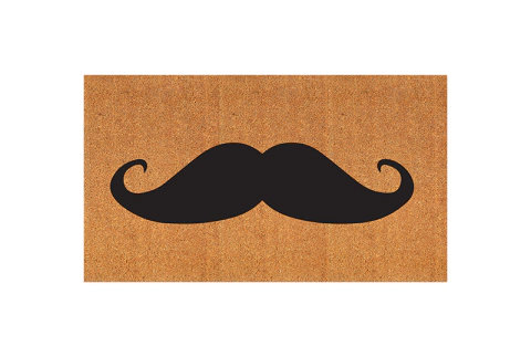 Capacho: bigode - Tapete em fibra natural de coco (70x40)