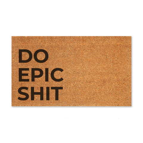 Capacho em fibra natural de coco: Do Epic Shit.