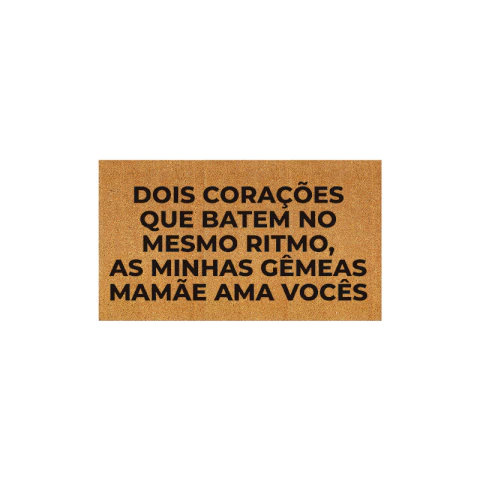 Modelo personalizado - Dois corações que batem no mesmo ritmo, as minhas gêmeas - comprar online