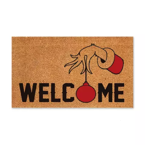 Capacho em fibra natural de coco: Welcome - Natal