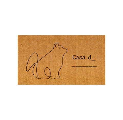 Capacho personalizado: Spitz - tapete em fibra natural de coco