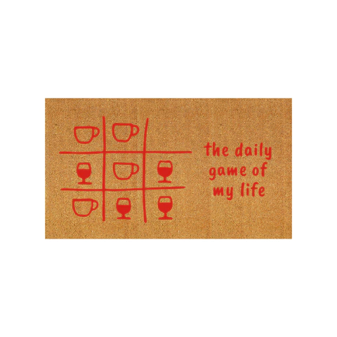 Capacho: The daily game of my life - Tapete em fibra natural de coco (70x40) - comprar online