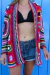 Cardigan Cybele Vermelho Crochê