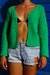 Cardigan Lili Verde Crochê