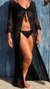 Kimono Aila Preto Crochê - comprar online