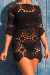 Black Filomena Dress Crochet
