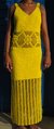Vestido Irene Amarelo Longo Crochê