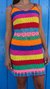 Vestido Irene Arco-Íris 2 Crochê
