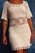 Vestido Irene Cru Curto 3 Crochê