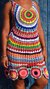 Vestido Raimunda Curto Crochê