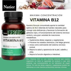 VITAMINA B12 MAXIMA CONCENTRACIÓN 50 CAPSULAS - comprar online