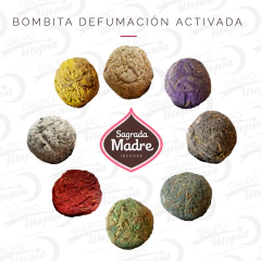 BOMBITA DE DEFUMACIÓN ACTIVADA ECO-ARTESANAL SAGRADA MADRE CAJA X 8 UNIDADES - comprar online