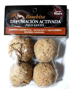 BOMBITA DEFUMACIÓN ACTIVADA SAGRADA MADRE PACK X 4 UNIDADES