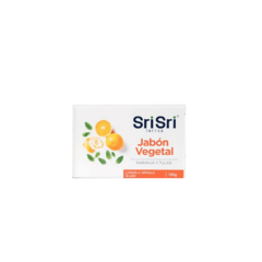 JABÓN VEGETAL AYURVÉDICO NARANJA Y TULASI 100gr